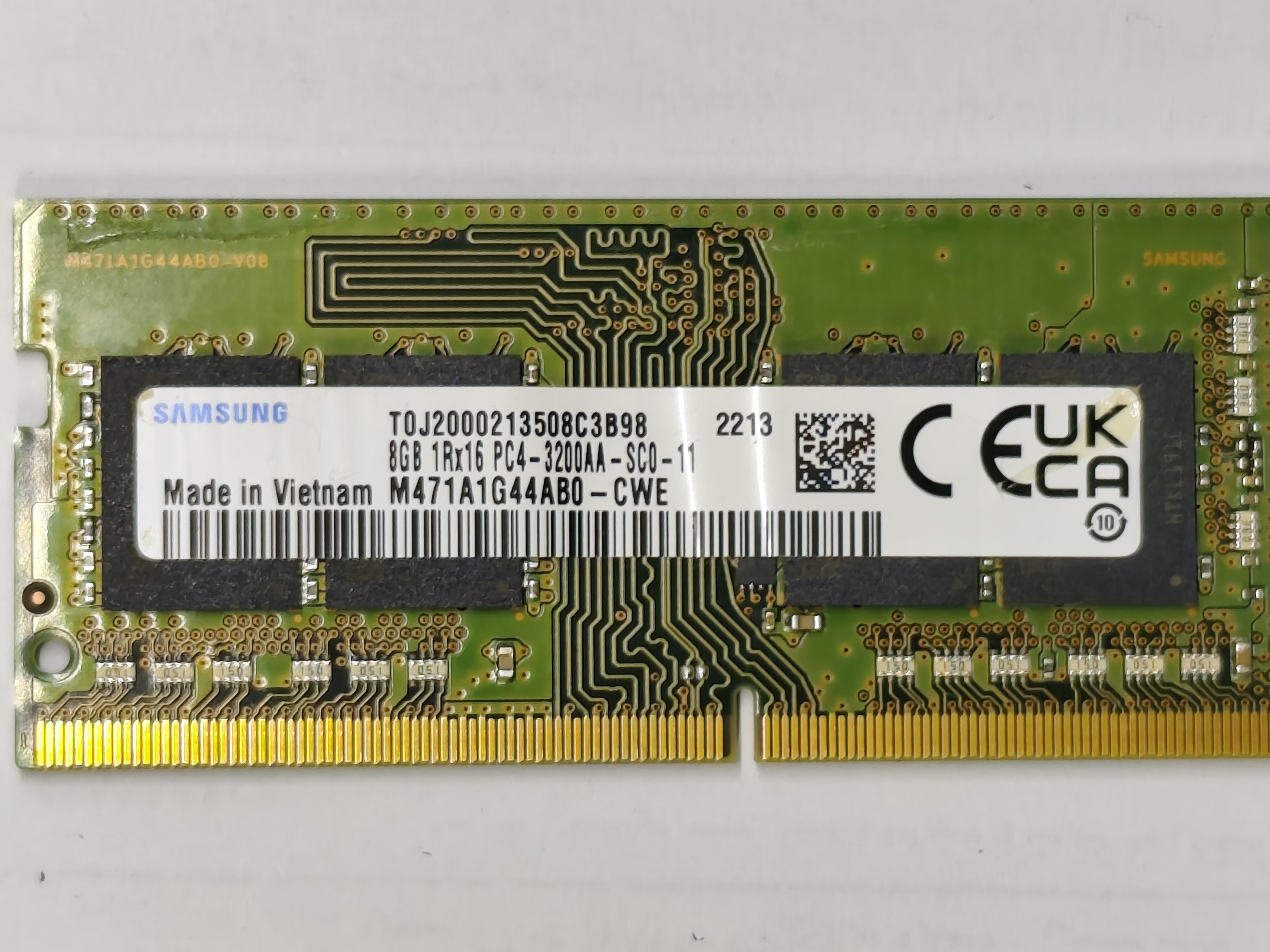 رم لپ تاپ Samsung 8GB DDR4 3200MHz مدل M471A1G44AB0-CWE | رم اصلی سامسونگ ویتنام