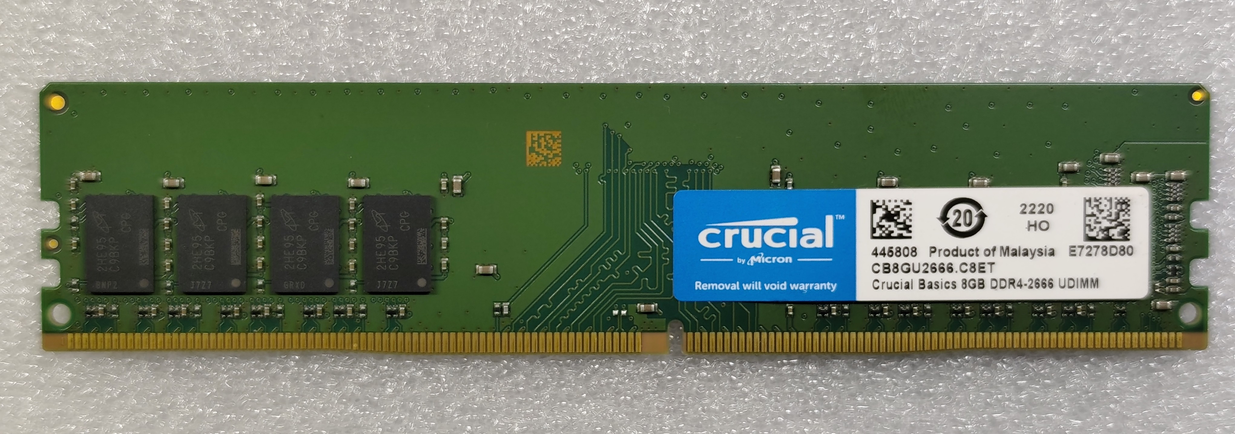 رم کروشیال Crucial Basics 8GB DDR4 2666MHz CL19